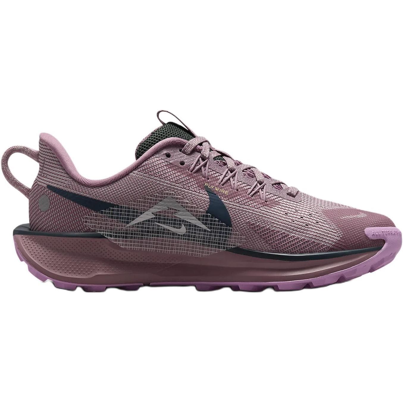 Кроссовки Nike Pegasus Trail 5 Удобные Низкие Кроссовки для Бега Сливовый Красный Детские - изображение 2