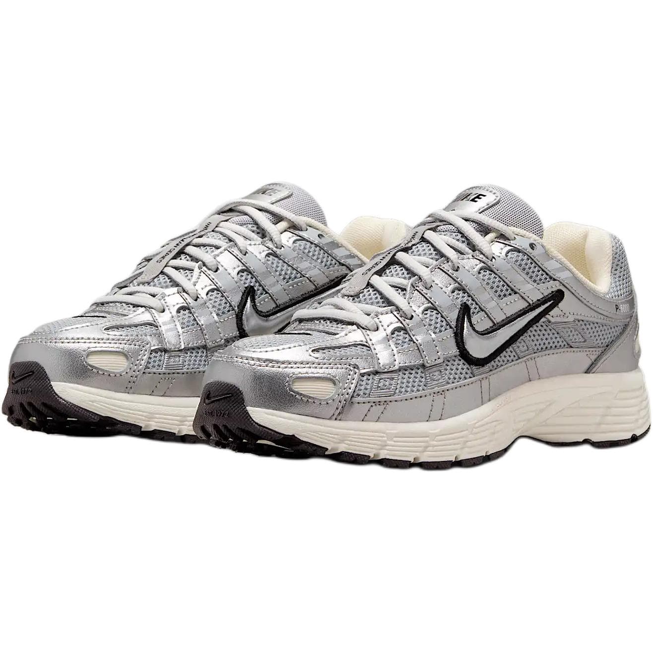 Кроссовки Nike P 6000 Low Топ Детская Беговая Обувь Серебряная Малыш - изображение 3