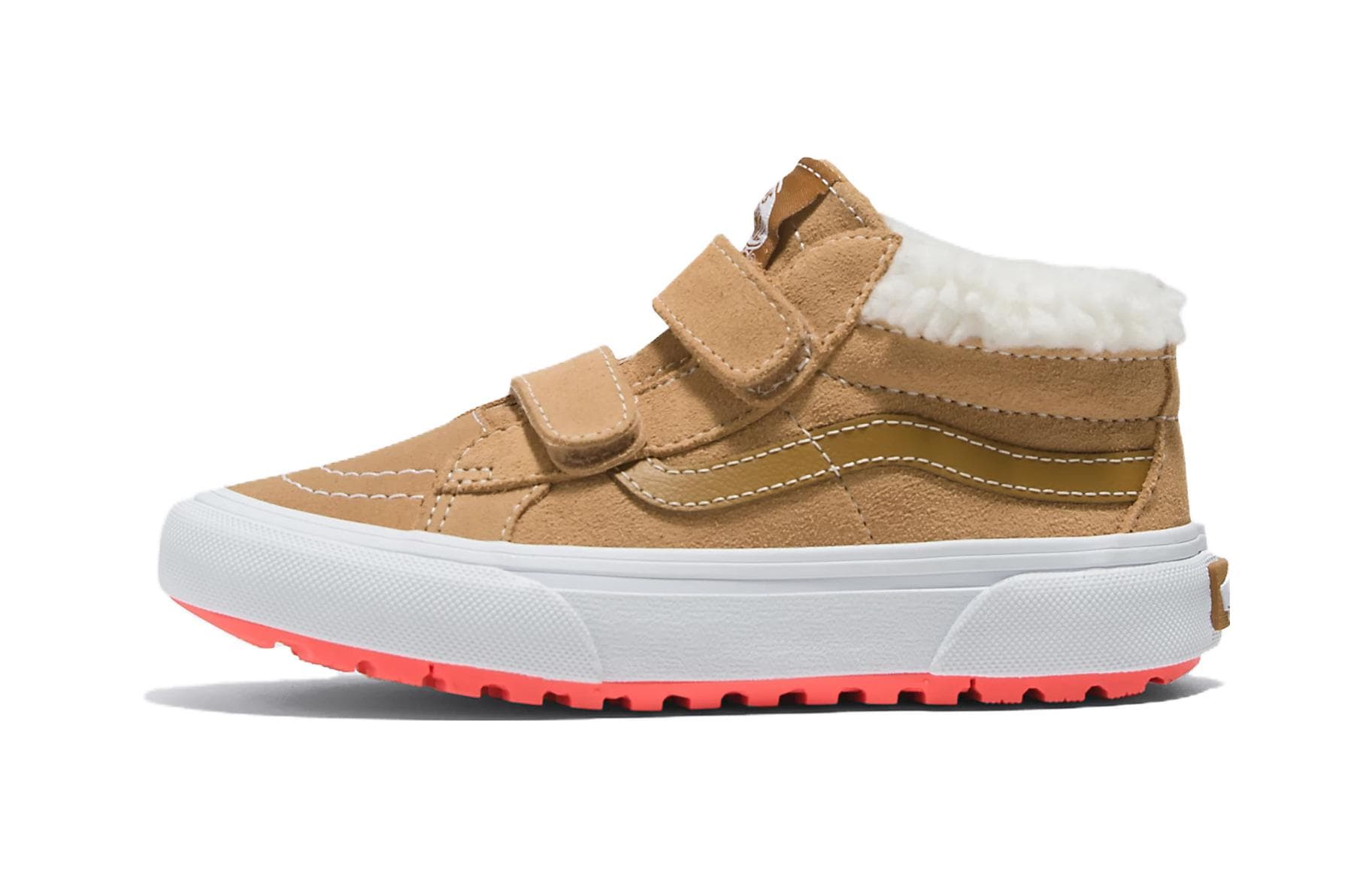 Кроссовки Vans SK8 MID Топ Детские Скейтбординги Коричневый Детские Возраст 3-7 лет - изображение 1