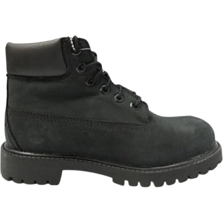 Timberland 6 Inch Кожа Водонепроницаемый Высокий Верх Детские Ботинки Черные Детские - изображение 2