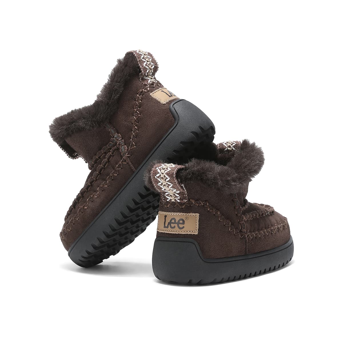 lee С флисовой подкладкой Подкладка Удобный Fashion Versatile Trendy Активный отдых Студенты Кампус High Топ Сноубутсы - изображение 7