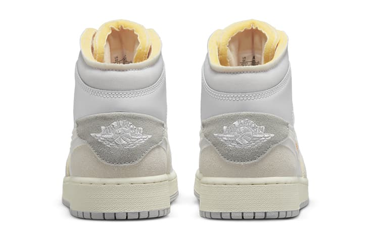 Кроссовки для баскетбола Jordan Air Jordan 1 Mid SE Craft "White and Phantom" GS - изображение 7