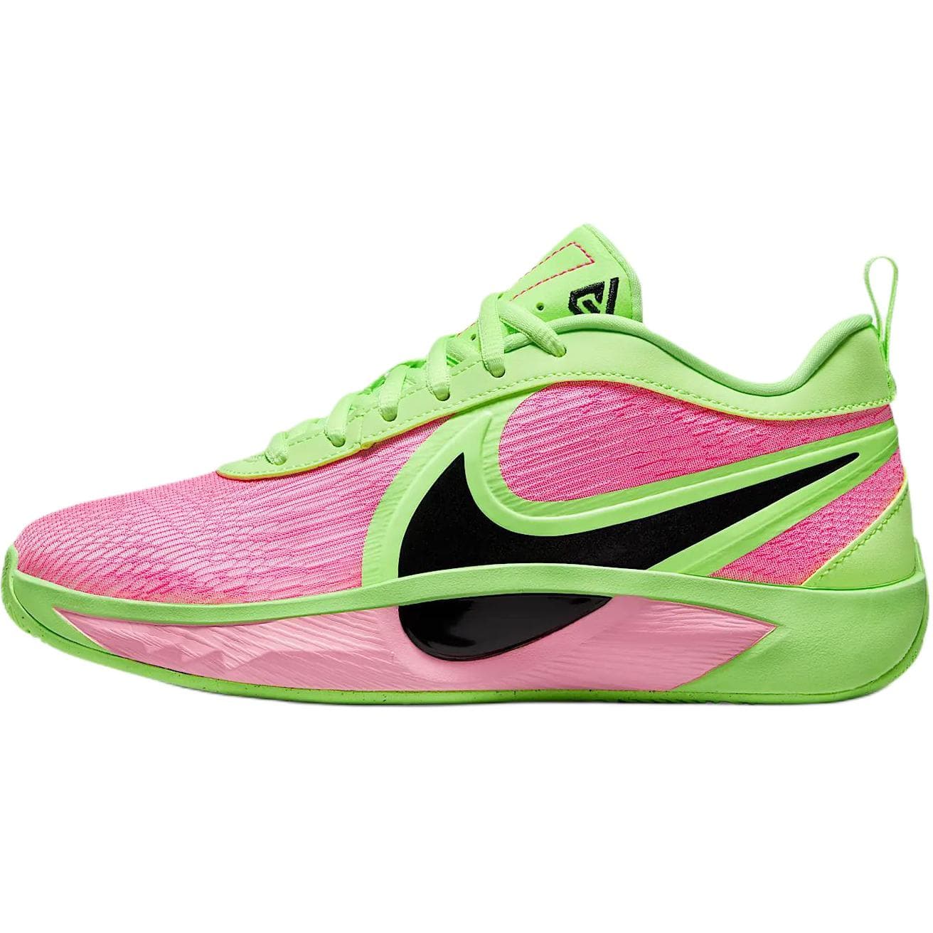 Кроссовки для баскетбола Nike Giannis Freak 6 Мягкие и Комфортные Низкие Кроссовки для Баскетбола Детские Розовые Зеленые Малыш - изображение 1