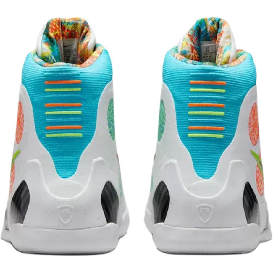 Кроссовки для баскетбола Nike Kobe 9 High Баскетбольные кроссовки Белый Серебряный Синий Черный Детские - изображение 5