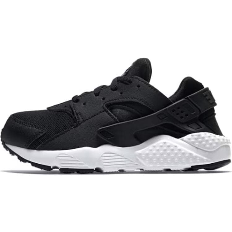 Кроссовки Nike Air Huarache Run Противоскользящие Устойчивые к истиранию Низкие Детские Беговые Кроссовки Черно-Белые Детские - изображение 1