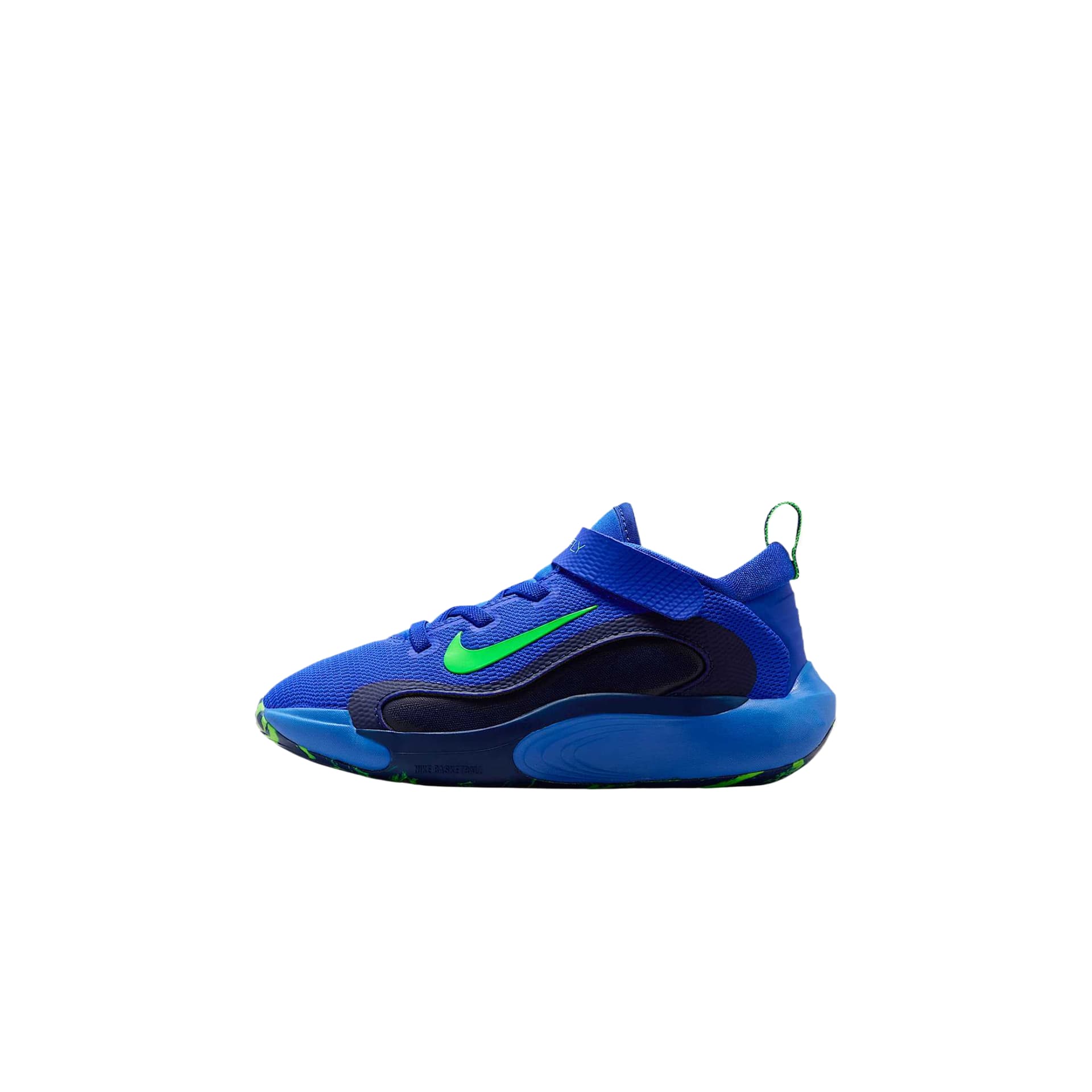 Кроссовки для баскетбола Jordan Nike IsoFly Легкие и удобные универсальные детские баскетбольные кроссовки лоу-топы с амортизацией и вентиляцией, гоночный синий/космический синий/темно-синий/ударный зеленый - изображение 1