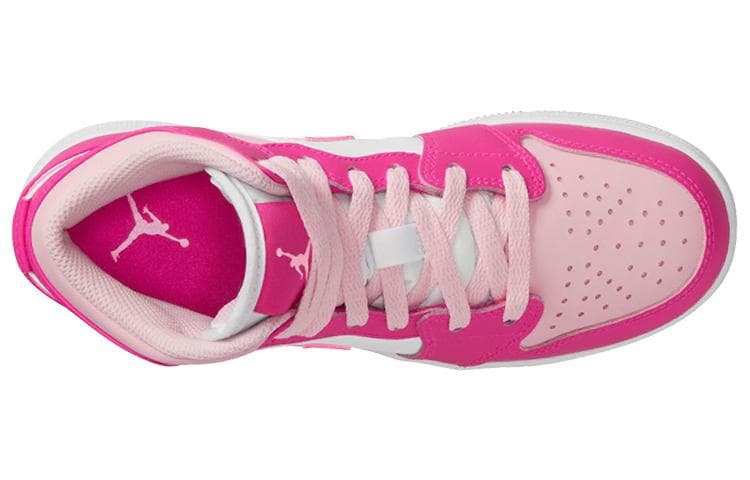 Ретро баскетбольные кроссовки Jordan Air Jordan 1 "Medium Soft Pink" GS - изображение 5