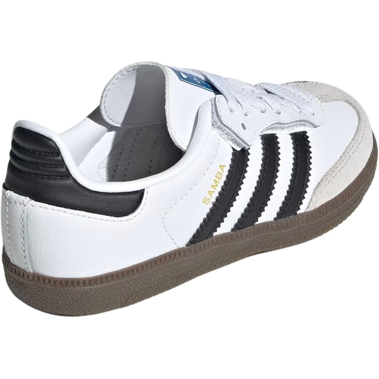 Кроссовки Adidas Originals Samba OG Low Топ Детские Скейтбординги Облачный Белый Основной Черный Детский - изображение 4