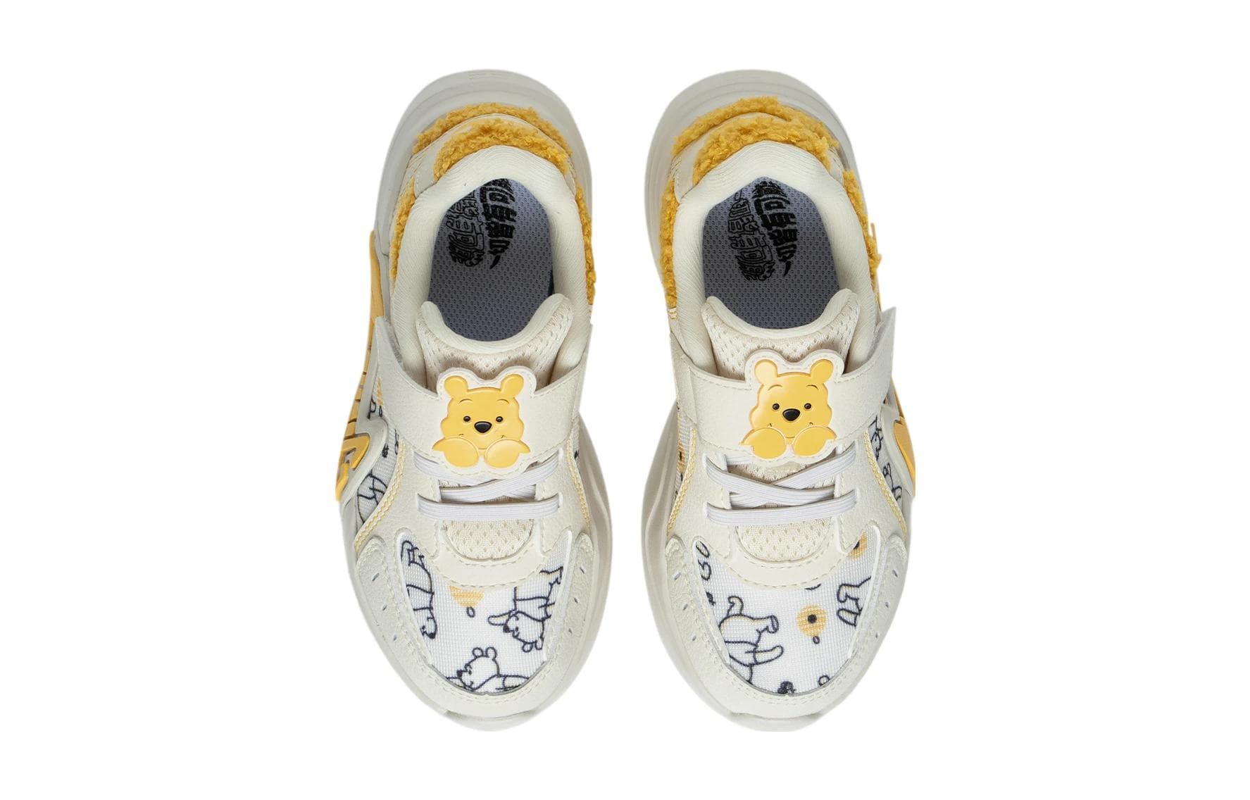 Кроссовки Li-Ning YOUNG x Disney Универсальный амортизирующий износостойкий лоу-топ кроссовки Белый Желтый подростковый - изображение 4