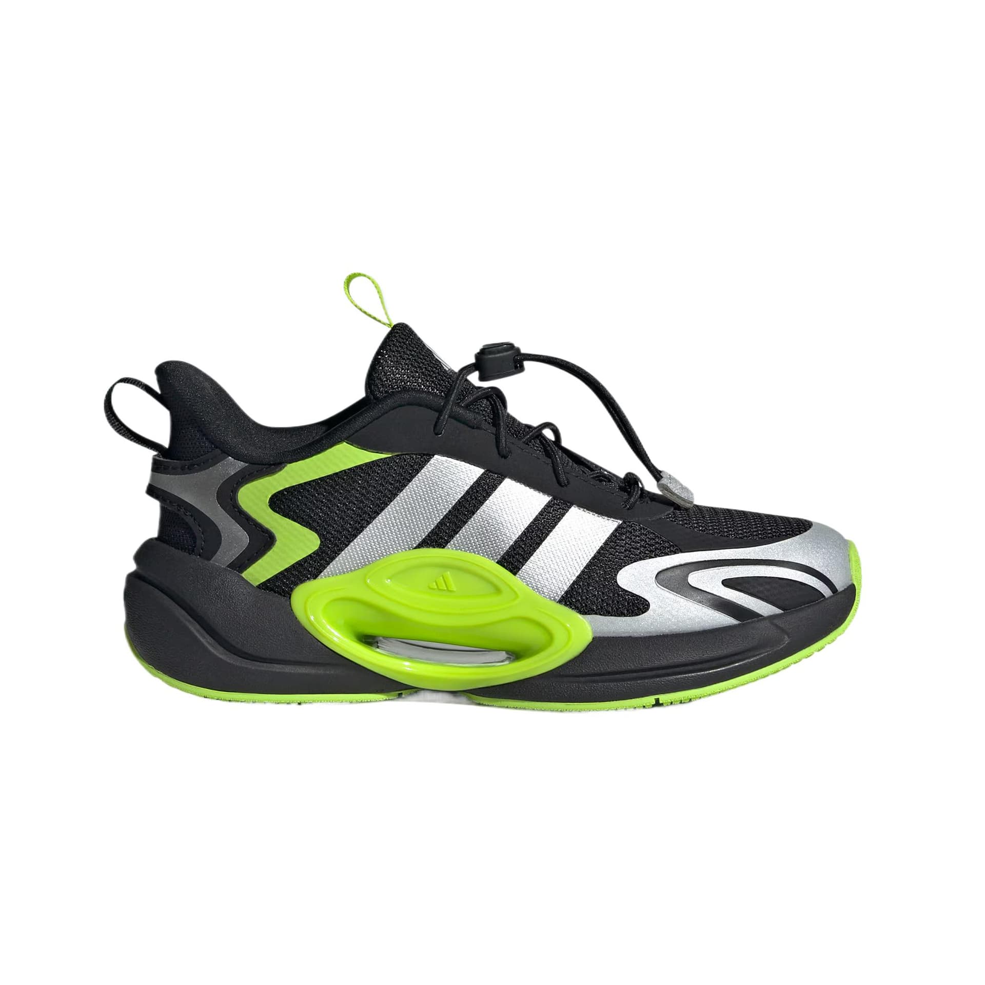 Adidas Galaxy Scout Low Top Детские Тренировочные Кроссовки Черный Металлический Серебристый Ярко-Белый Малыш - изображение 2