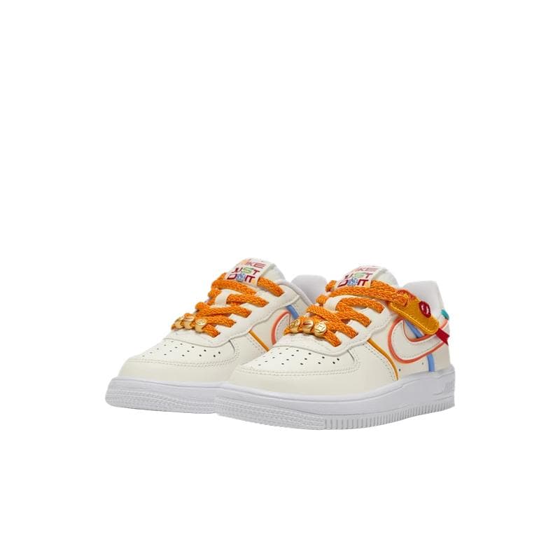 Кроссовки Nike Force 1 Low LV8 EasyOn Змея Коллекция Нового года Кожа Низкий Верх Детские Лайфстайл Обувь - изображение 3