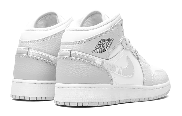 Кроссовки для баскетбола Jordan Air Jordan 1 Mid "Grey Camo" Dior GS - изображение 7