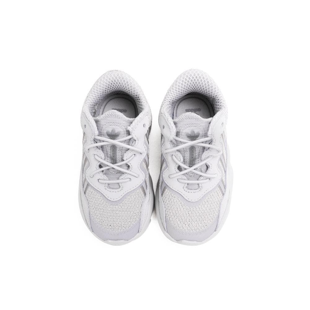 Кроссовки Adidas Ozweego противоскользящие низкие детские повседневные кроссовки серо-белого цвета - изображение 3