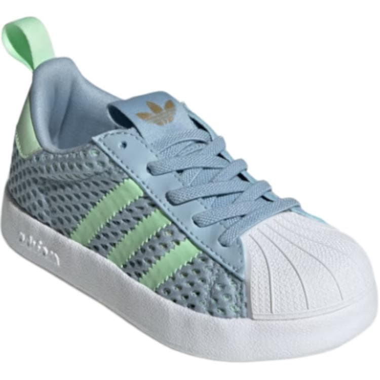 Кроссовки Adidas Originals SUPERSTAR 360 Low Топ Детский Скейтбординг Обувь Желто-синий Белый Детский - изображение 3