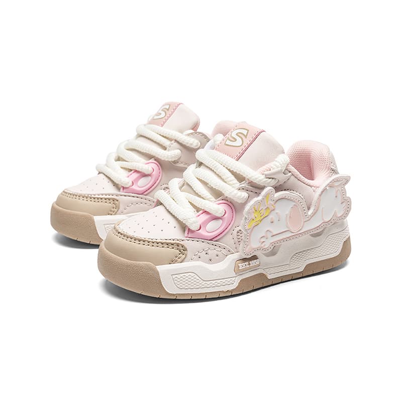 Кроссовки SNOOPY PILOT Low Top Детская повседневная обувь Розовый Цветок Вишня - изображение 3