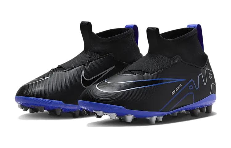 Бутсы Nike Mercurial Superfly 9 Противоскользящие Амортизирующие Устойчивые к износу Низкие Детские Футбольные Бутсы Черные - изображение 3
