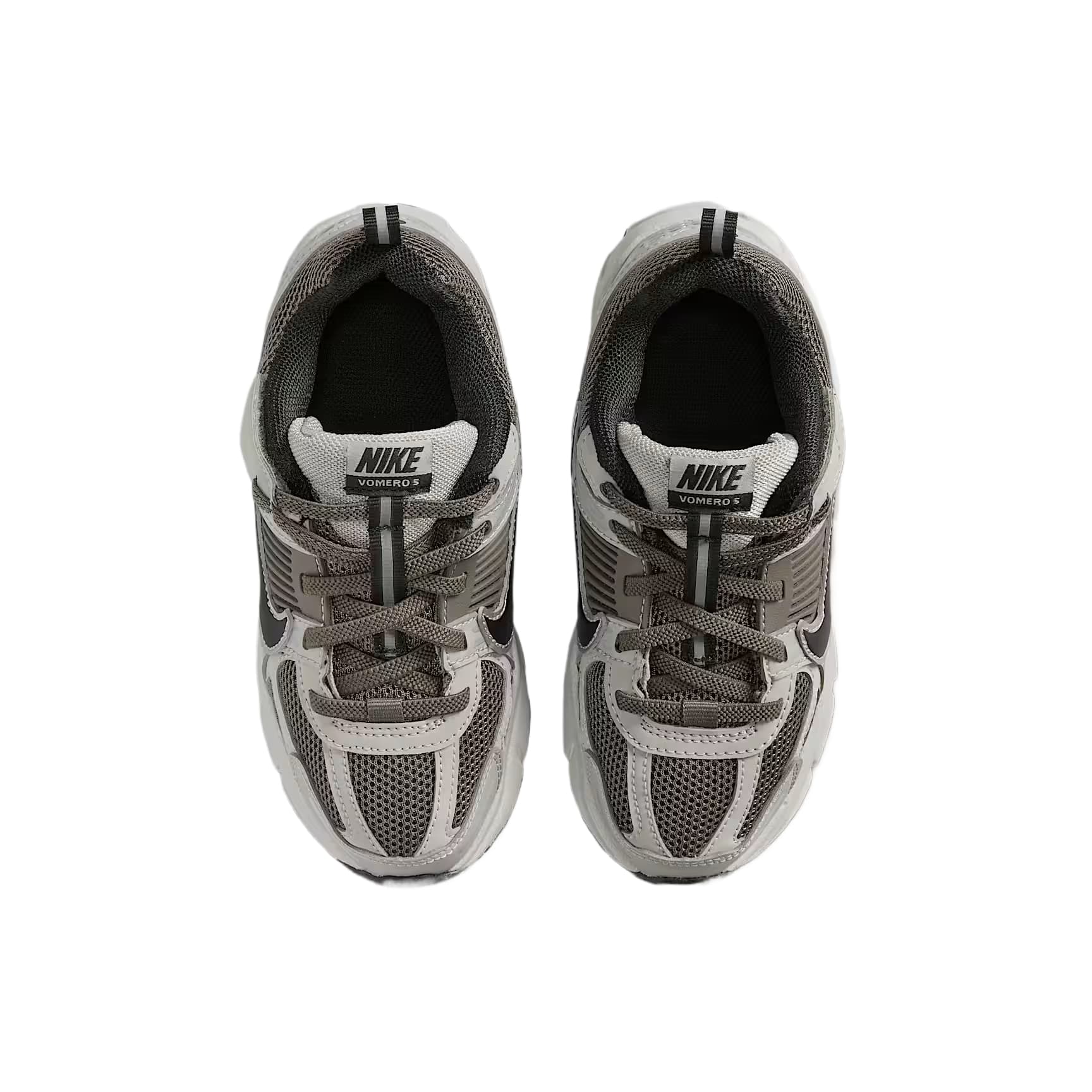 Кроссовки Nike Vomero 5 Кожа Низкий Верх Детская Беговая Обувь Серый Черный Детский - изображение 3