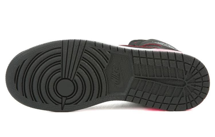 Кроссовки для баскетбола Jordan Air Jordan 1 Retro High Black Hyper Pink White GS 2017 - изображение 4