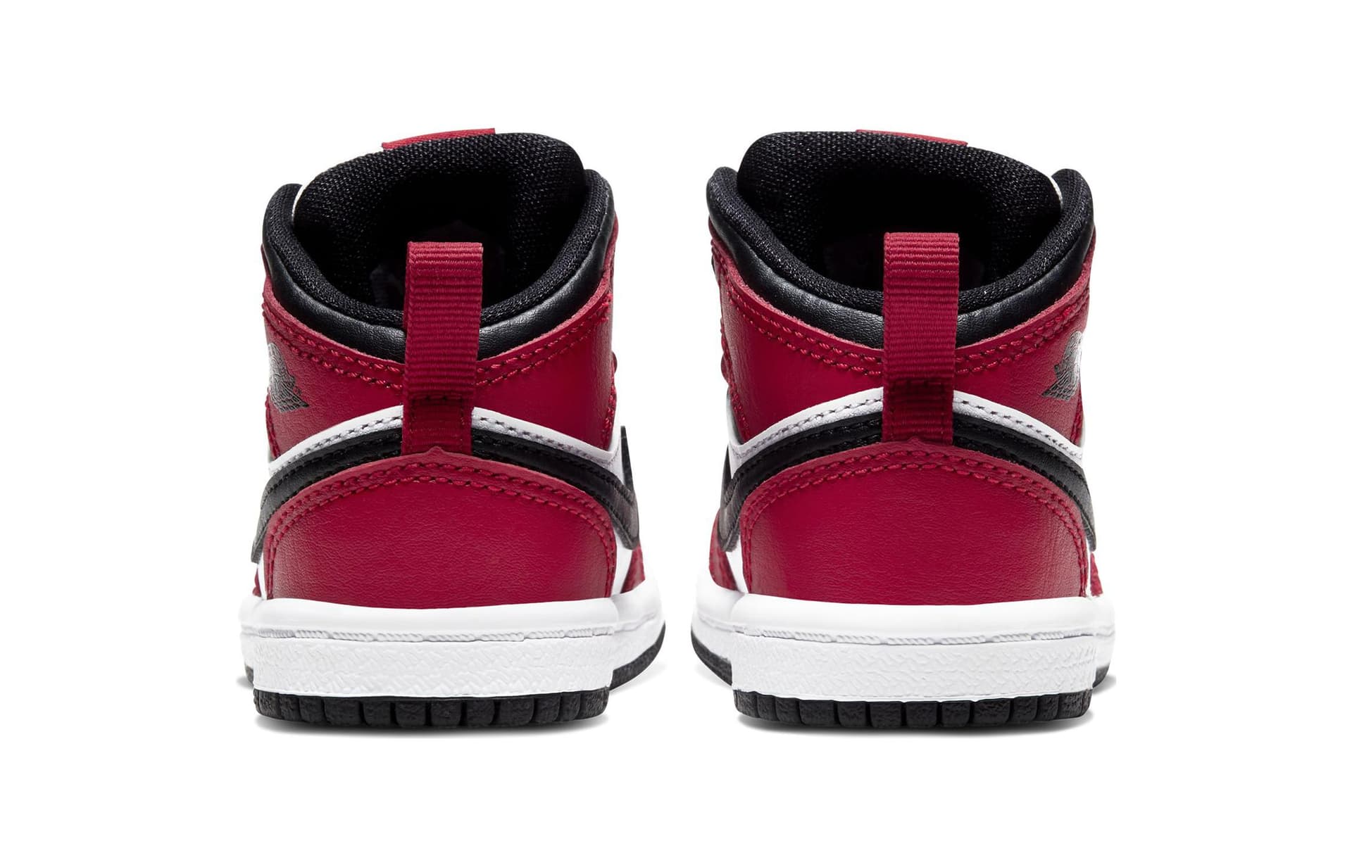 Кроссовки Jordan Air Jordan 1 Удобная Износостойкая MID Обувь для малышей Красно-белая для младенцев и малышей - изображение 5