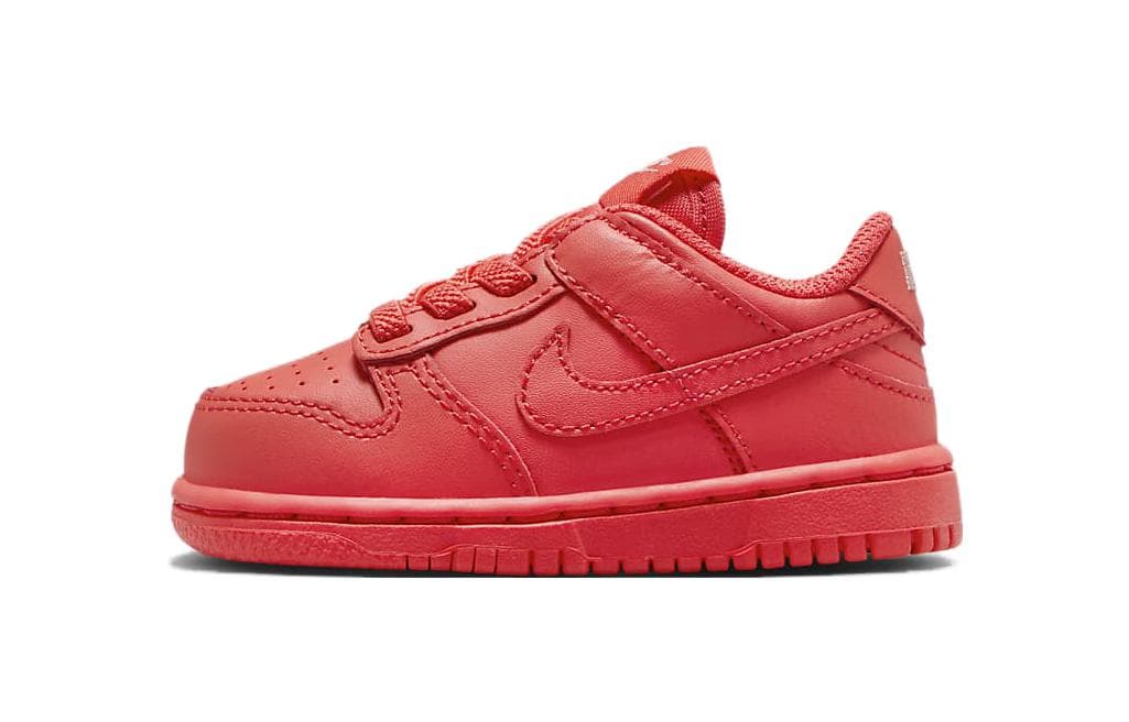 Кроссовки Nike Dunk Аbrasion Resistant Низкие Кроссовки для Малышей Stardust Красный для Младенцев и Малышей - изображение 1