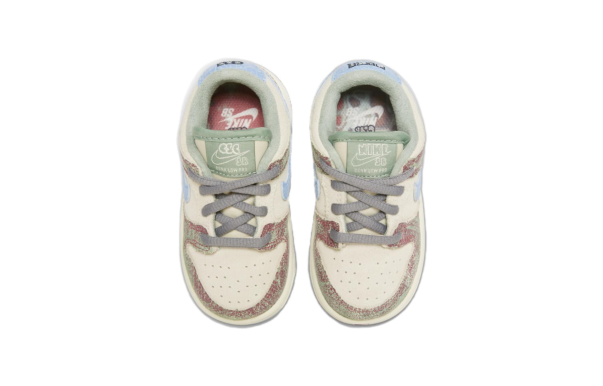Кроссовки Nike Dunk SB противоскользящая устойчивая к истиранию низкий верх обувь для малышей цвет экрю для младенцев и малышей - изображение 4