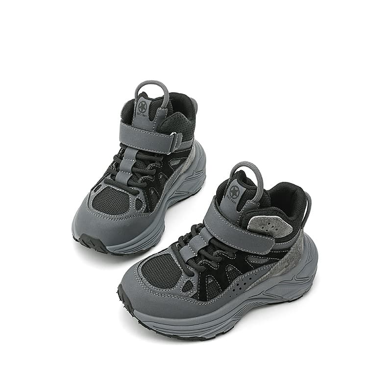 Кроссовки JEEP Outdoor Casual High Топ Детские беговые кроссовки Серый черный Детский - изображение 5