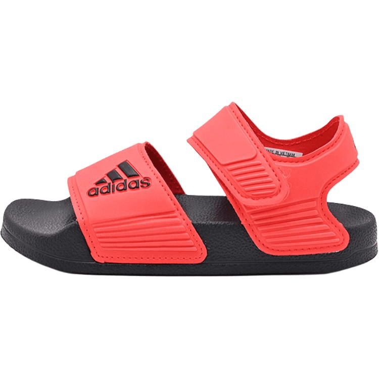 Сандалии adidas Adilette противоскользящие устойчивые к истиранию низкие детские сандалии красный для детей - изображение 1