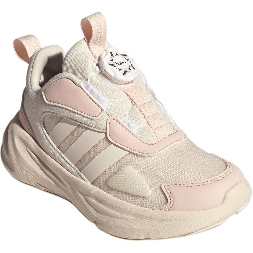 Кроссовки Adidas Ozelle Дышащий Low Топ Детские беговые кроссовки Бежево-розовый Детский - изображение 3