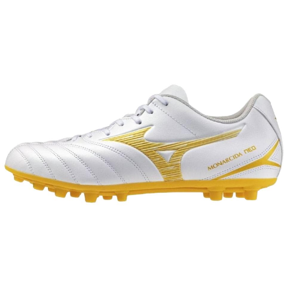Кроссовки для футбола Mizuno MONARCIDA NEO 3 AG Искусственная трава Футбольные бутсы Унисекс Белый Золото - изображение 1