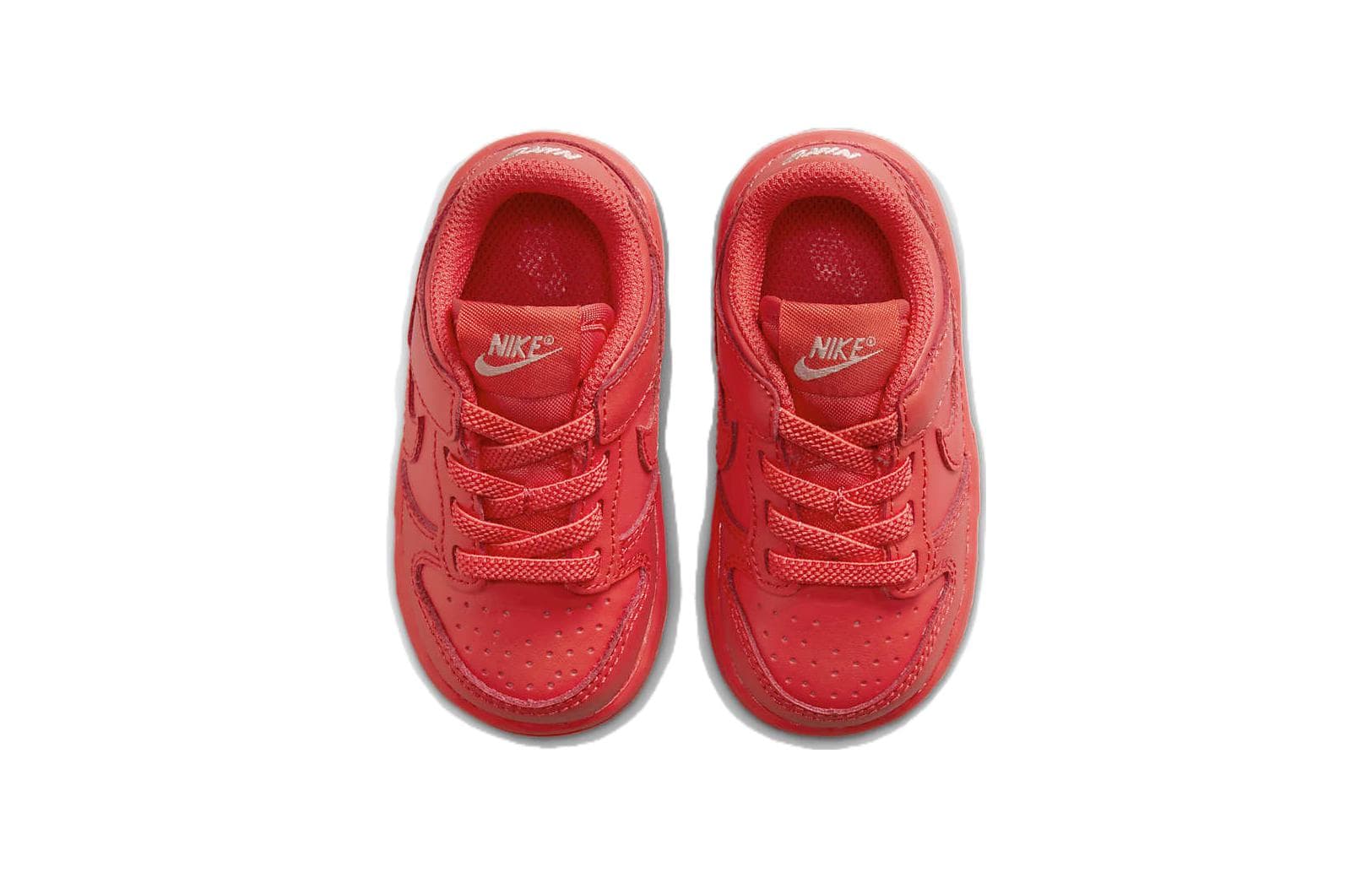 Кроссовки Nike Dunk Аbrasion Resistant Низкие Кроссовки для Малышей Stardust Красный для Младенцев и Малышей - изображение 4