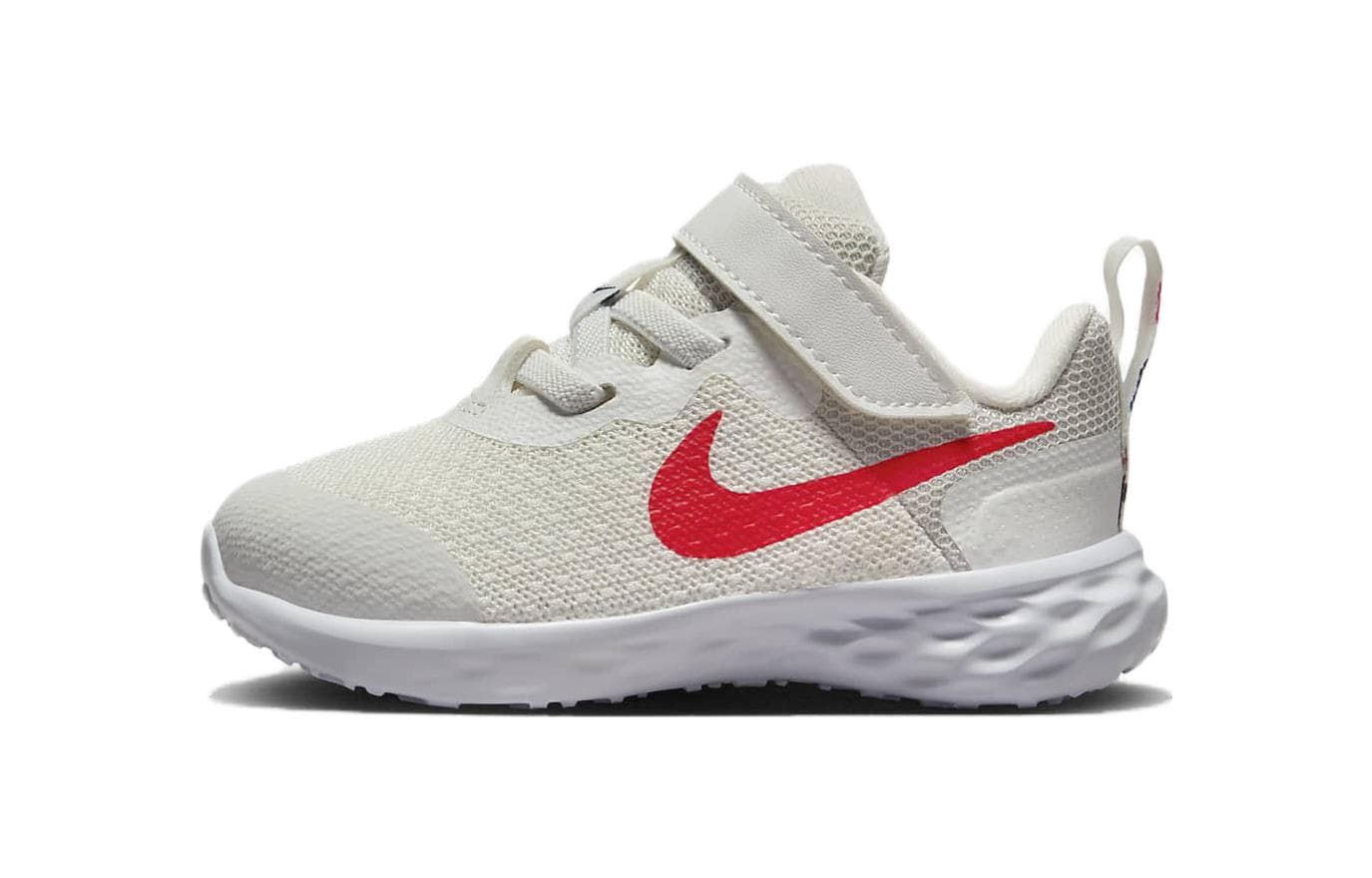 Кроссовки NIKE REVOLUTION 6 Удобная Износостойкая Низкий Верх Обувь для Малышей Серый Красный Для Младенцев и Малышей - изображение 1