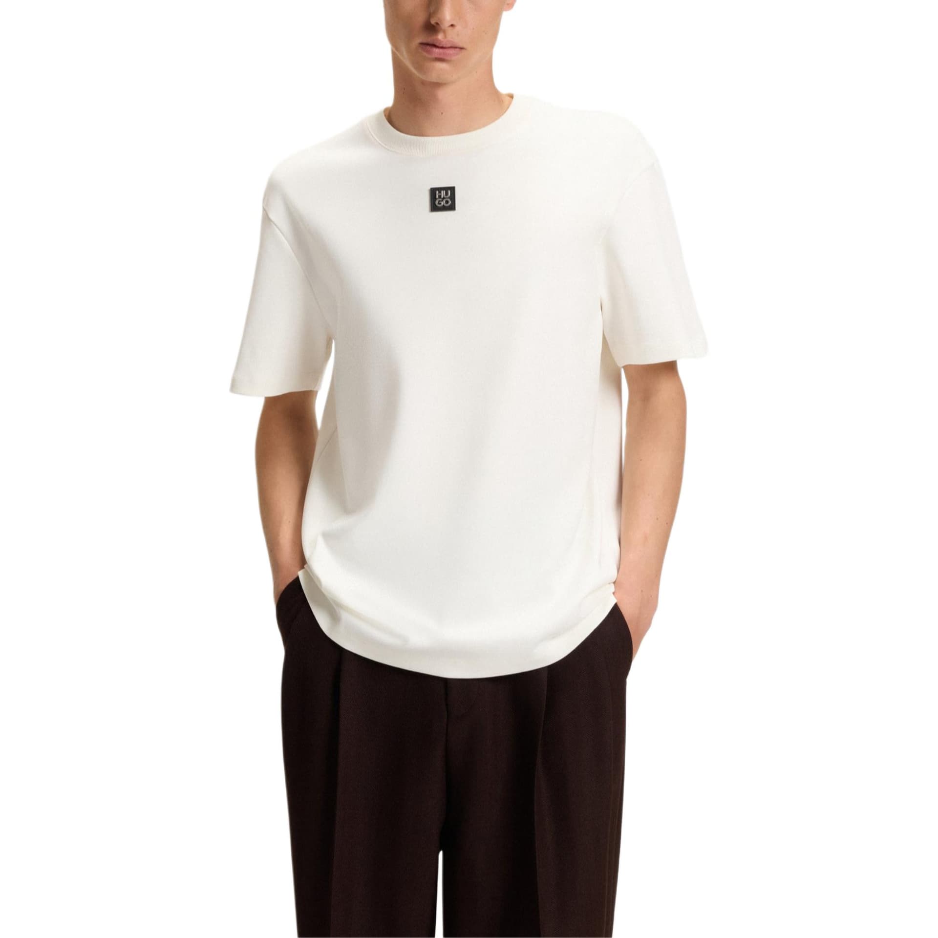 Футболка Hugo Boss Белые Мужские T-рубашки - изображение 2