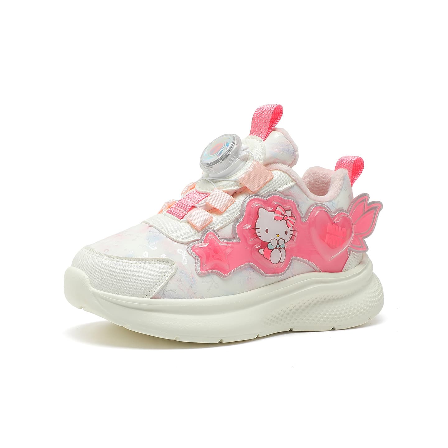 Кроссовки Sanrio Hello Kitty Утолщенная флисовая подкладка Милый и симпатичный Удобный Модный Повседневный Мультяшный Мальчики и девочки Амортизация Износостойкий Oтскок Легкий Термозащитный Баланс Лоу-топы Детские беговые кроссовки Подростки - изображение 5