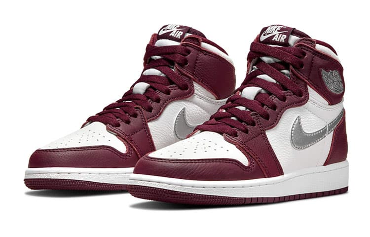 Кроссовки для баскетбола Jordan Air Jordan 1 Retro High OG "Bordeaux" GS - изображение 3