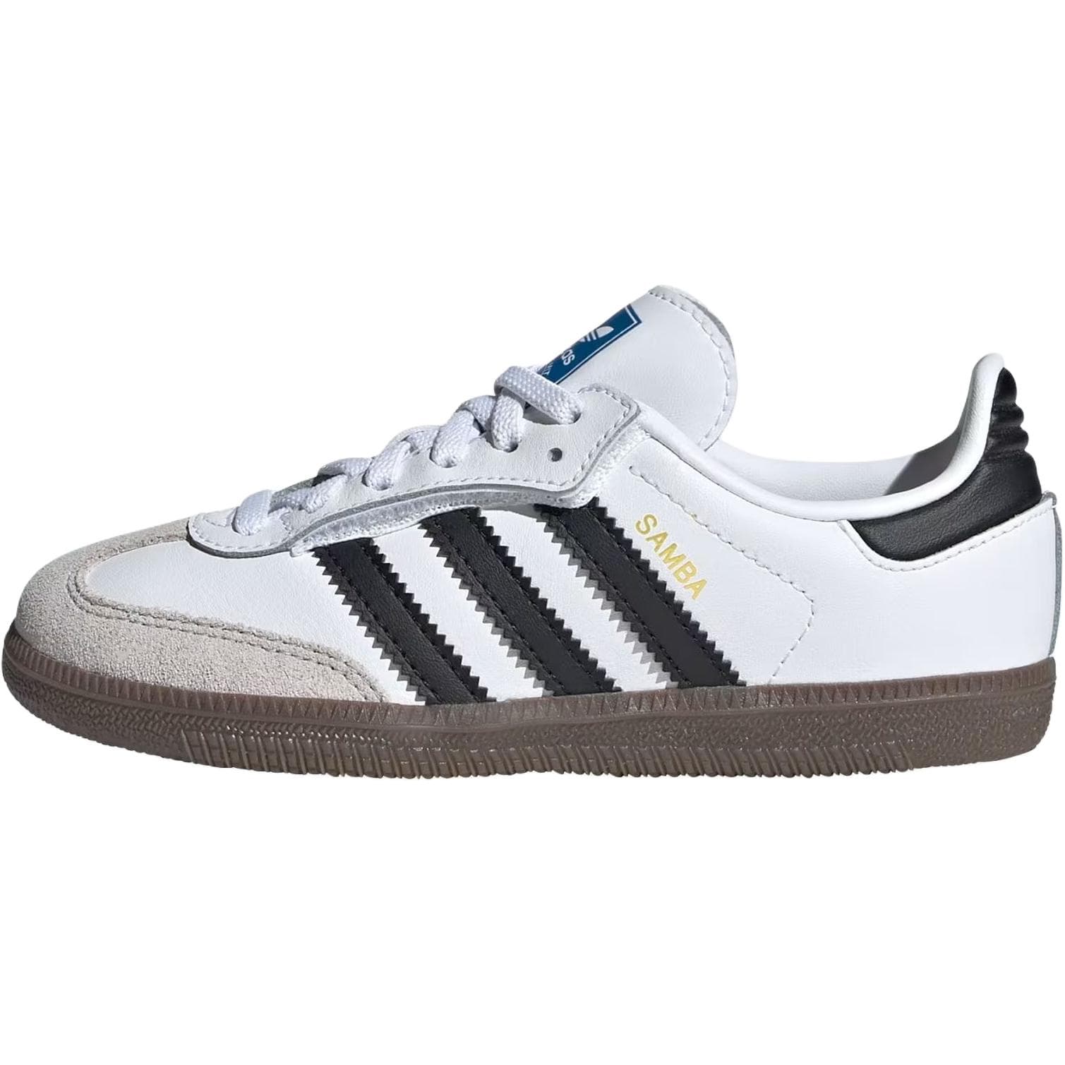 Кроссовки Adidas Originals Samba OG Low Топ Детские Скейтбординги Облачный Белый Основной Черный Детский - изображение 1