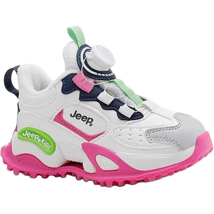 Кроссовки Jeep Синтетическая кожа Low Топ Kids Lifestyle Shoes Бело-розовый Детский - изображение 2