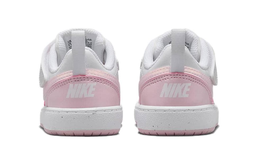 Кроссовки Nike Court Borough Low противоскользящая амортизация низкий топ обувь для малышей белый розовый для младенцев и малышей - изображение 5