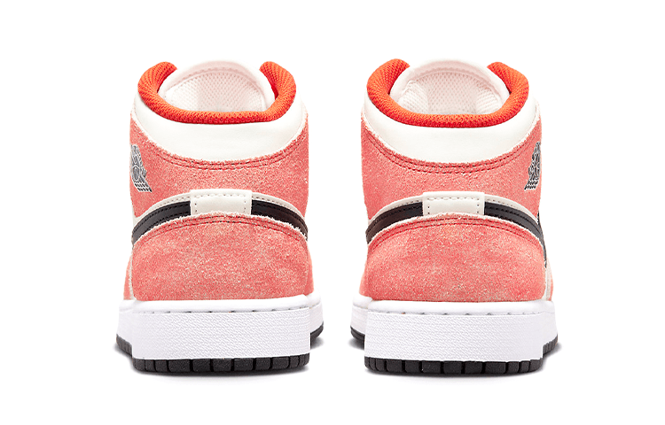 Кроссовки для баскетбола Jordan Air Jordan 1 Mid "Orange Suede GS - изображение 5