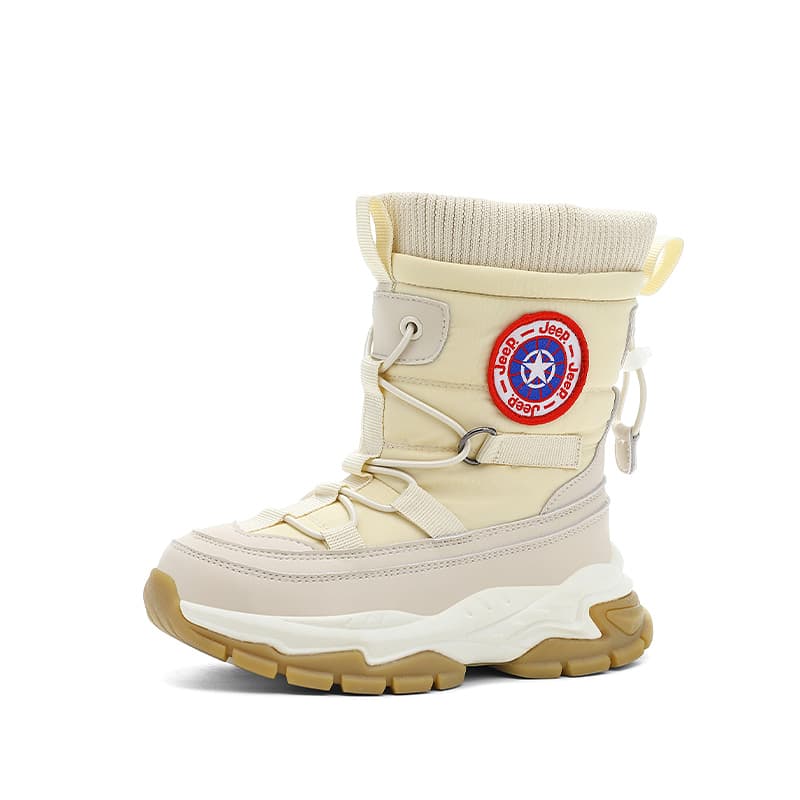Jeep Детские зимние сапоги High Top Светлый хаки [с флисовой подкладкой термический теплый с замком] Kids - изображение 2