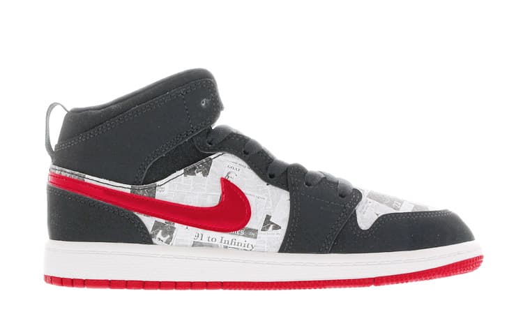 Кроссовки для баскетбола Jordan Air Jordan 1 Mid Newspaper Air Times - изображение 3
