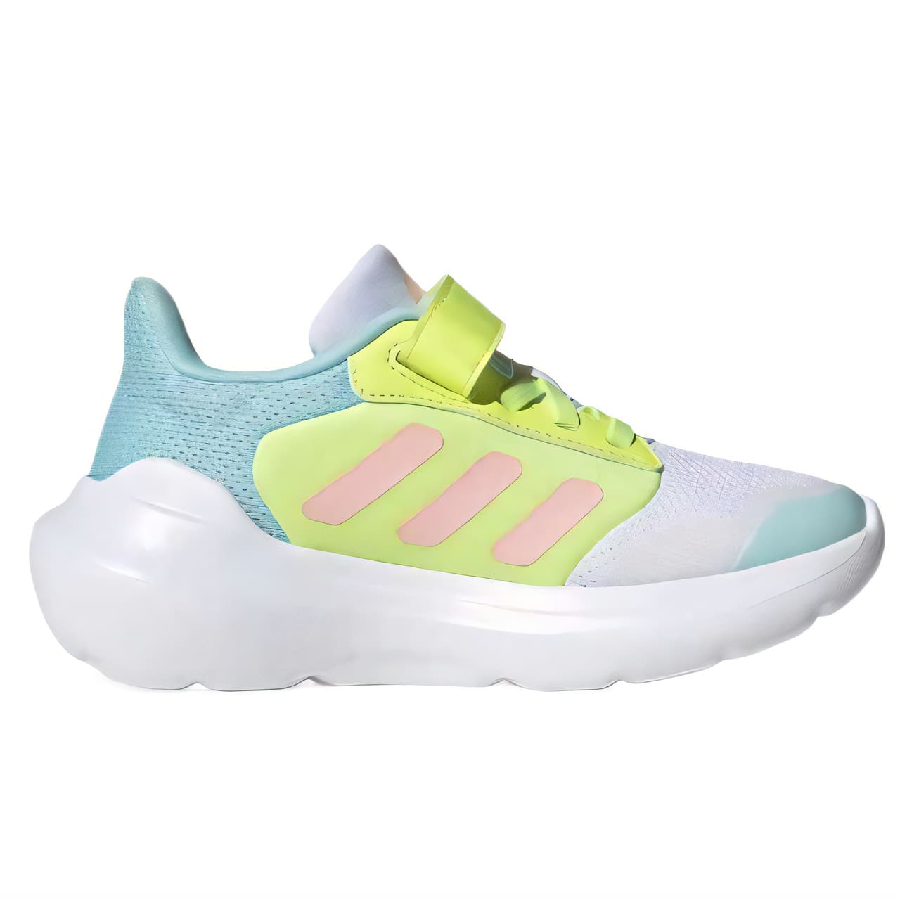 Кроссовки Adidas TENSAUR RUN 2,0 Kids Lifestyle Shoes Белый желтый Детский - изображение 2