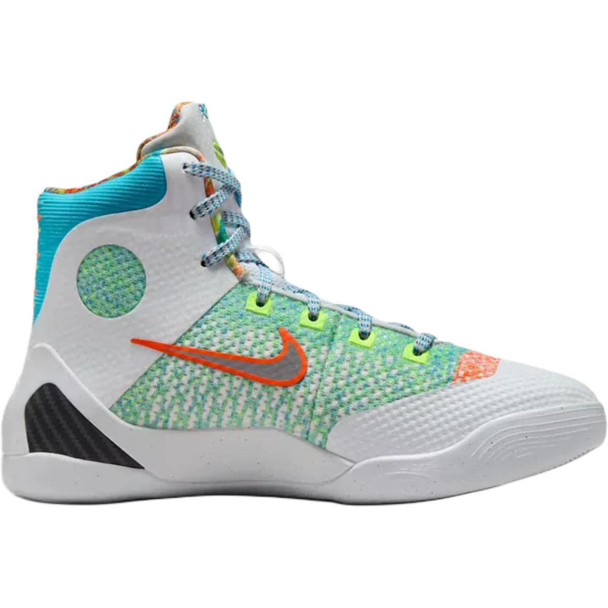 Кроссовки для баскетбола Nike Kobe 9 High Баскетбольные кроссовки Белый Серебряный Синий Черный Детские - изображение 2