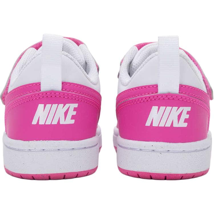 Кроссовки Nike Court Удобная Низкая Обувь для Скейтбординга для Детей Белая Розовая Малыш - изображение 5
