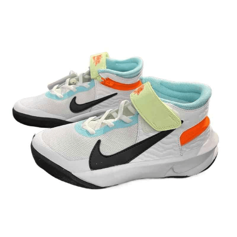 Кроссовки для баскетбола Nike Team Hustle D 10 противоскользящие MID детские баскетбольные кроссовки белые для малышей - изображение 3