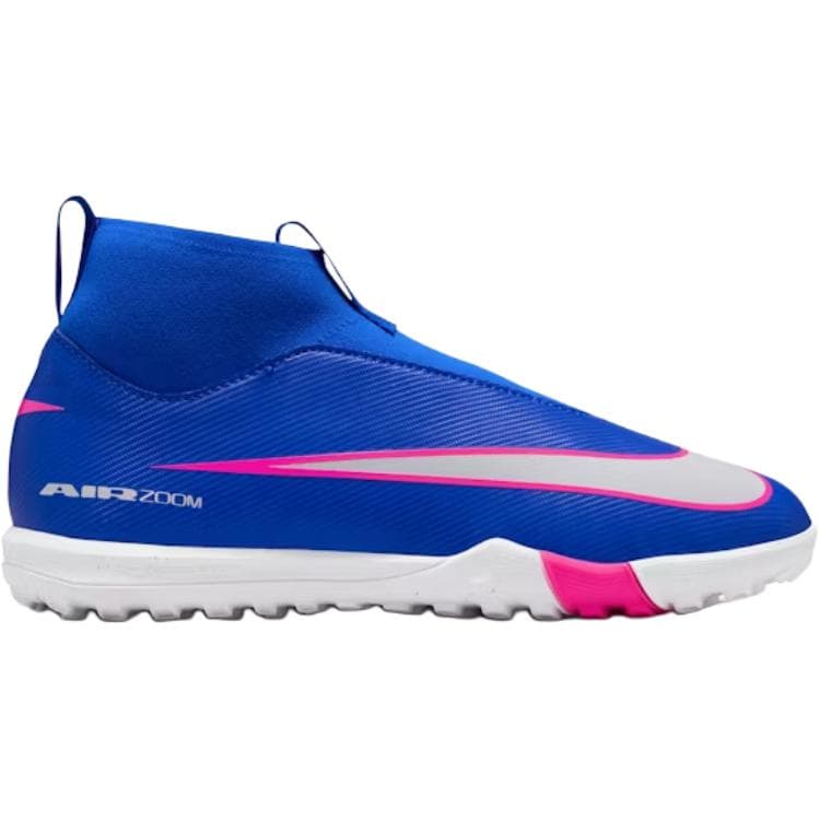 Бутсы Nike Mercurial Superfly 10 High Топ Детские футбольные бутсы Гоночный синий Детский - изображение 2