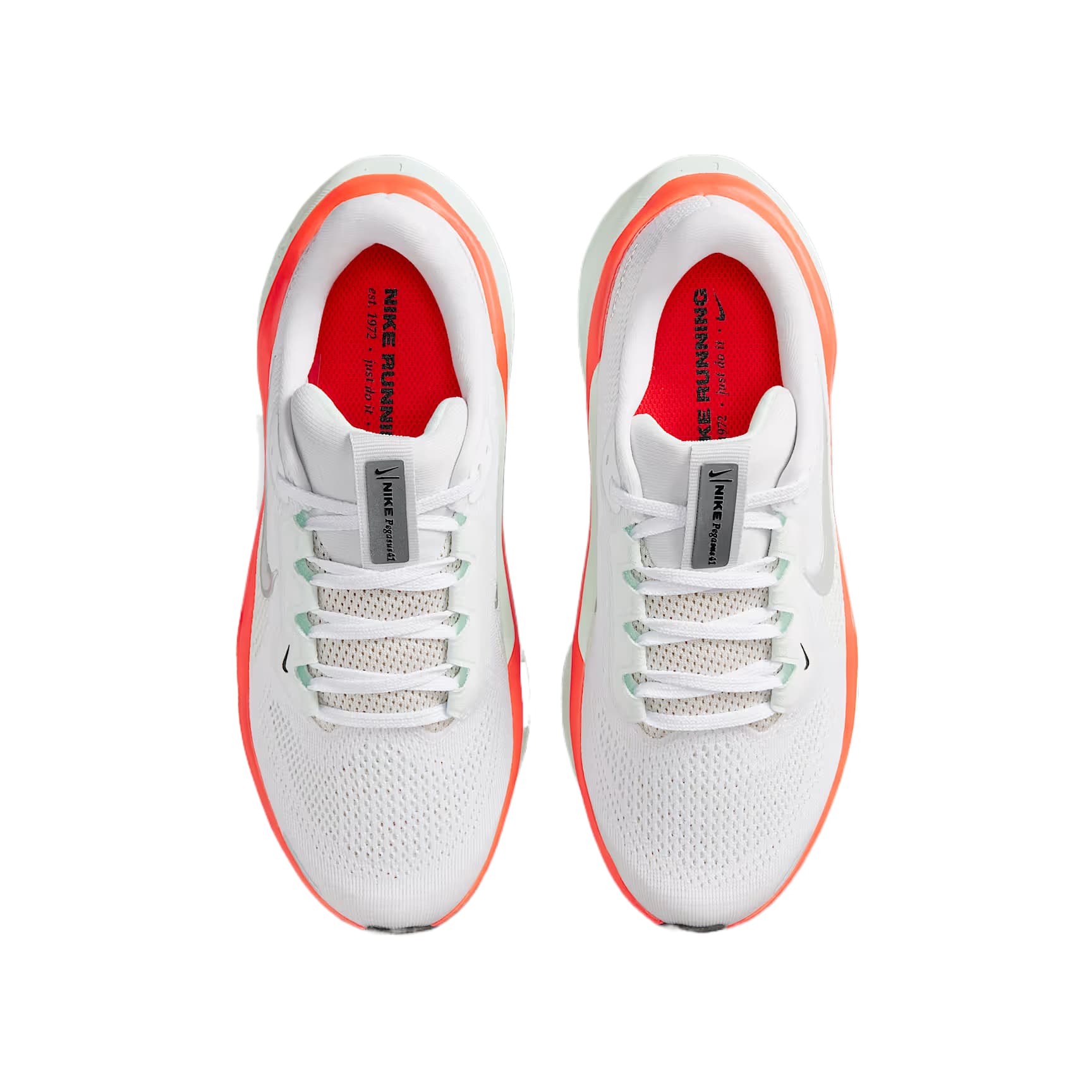 Кроссовки Nike Pegasus 41 Беговые кроссовки Белый с оттенком Зеленого Яркий Темно-красный Металлический серебристый Детский - изображение 3