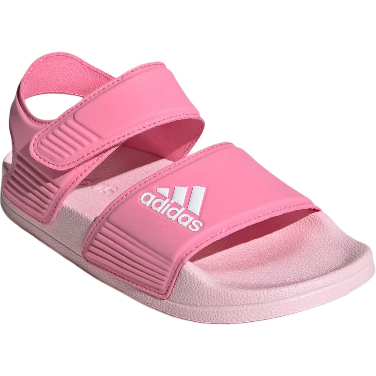 Сандалии adidas Adilette противоскользящие амортизирующие низкие детские сандалии розовые для малышей - изображение 3