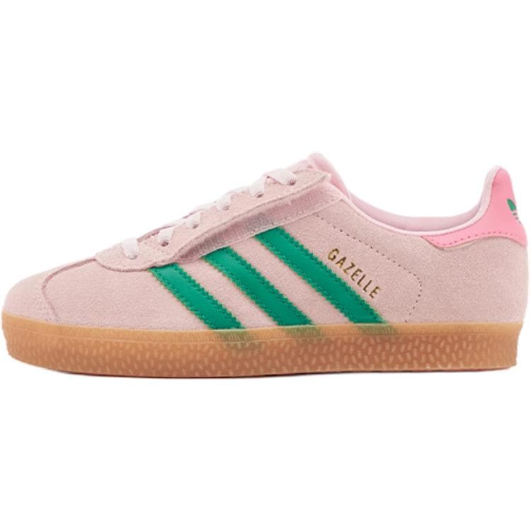 Кроссовки Adidas Originals Gazelle Устойчивая к истиранию Низкая Детская Обувь для Скейтбординга Розовая - изображение 1
