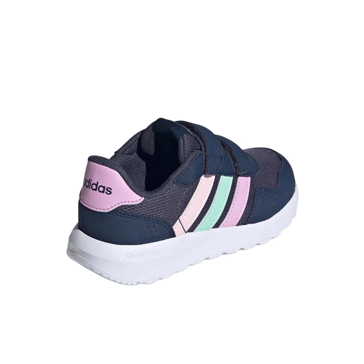 Кроссовки Adidas RUN 60S Лоу-топы Kids Lifestyle Shoes Темно-синий Розовый Детский - изображение 5