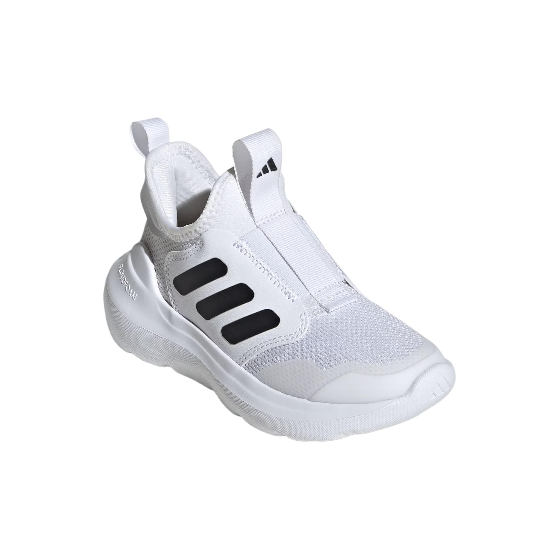 Кроссовки Adidas TENSAURComfort Ткань Лоу-топы Kids Lifestyle Shoes Белый Черный Детский - изображение 4